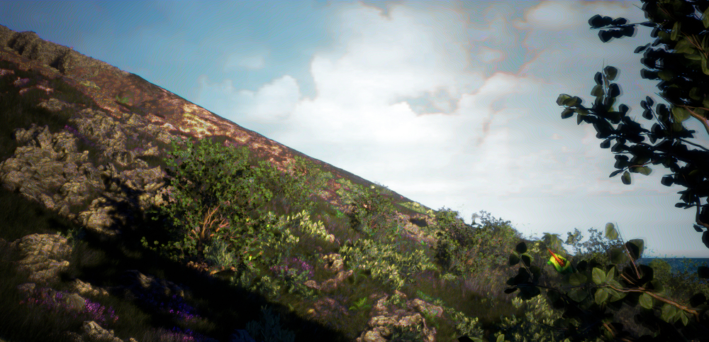 Resurrecting the Sublime: digital reconstruction of the now extinct Hibiscadelphus wilderianus Rock, on the southern slopes of Mount Haleakala, Maui, Hawaii, around 1912.